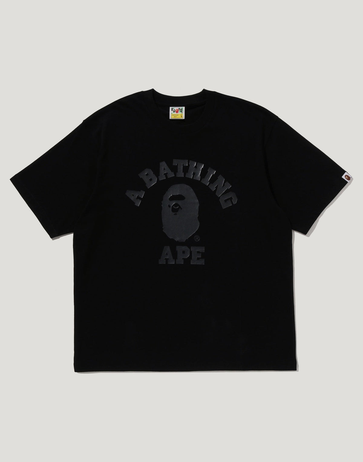 BAPE US BLACK FRIDAY METALLIC COLLEGE RELAXED FIT TEE MENS