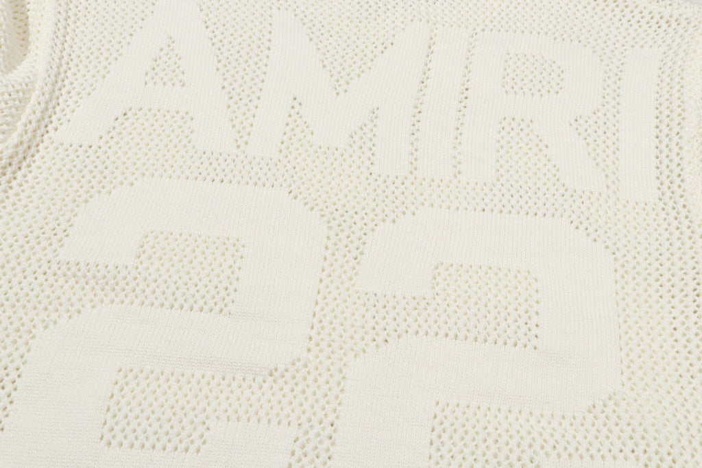 AMIRI 22 Crew Open Stitch Sweaters