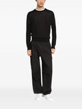 Dolce & Gabbana logo embroidered jumper