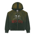 POT GREEN POISON ZIP HOODIE