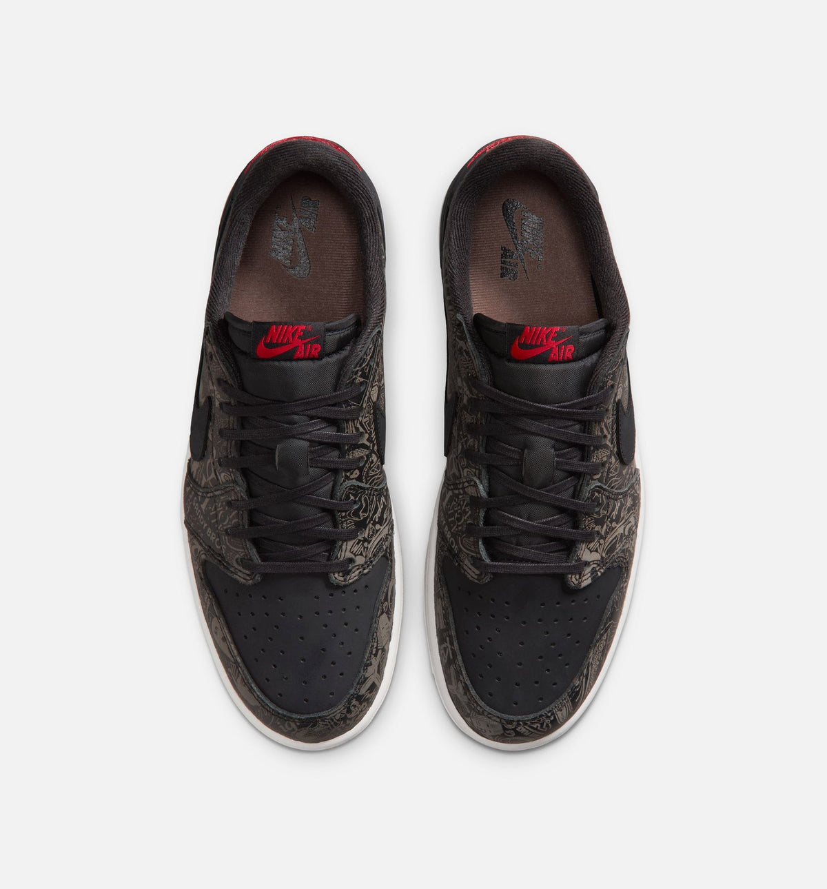 Air Jordan 1 Retro Low OG 'Laser Black and Varsity Red' - Men's Lifestyle Sneaker (Black/Varsity Red/Summit White)