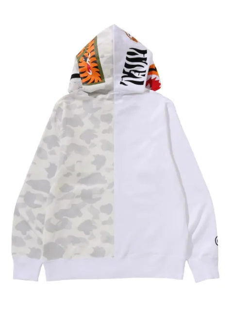 A BATHING APE® tiger shark zip-up hoodie