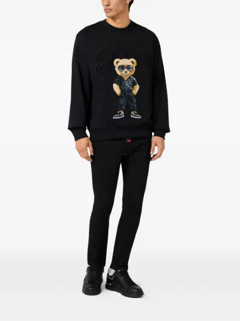 Philipp Plein teddy-embroidery sweatshirt