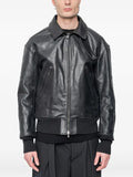 The Viridi-Anne zip-up leather jacket