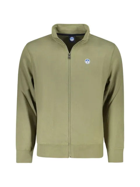 North Sails zip-up mock-neck sweater