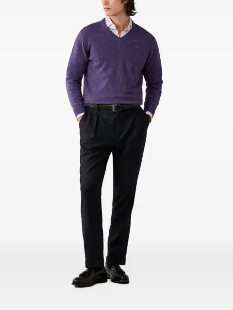 Hackett London V-neck lambswool sweater