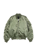 Alpha Industries ruched-sleeve bomber jacket
