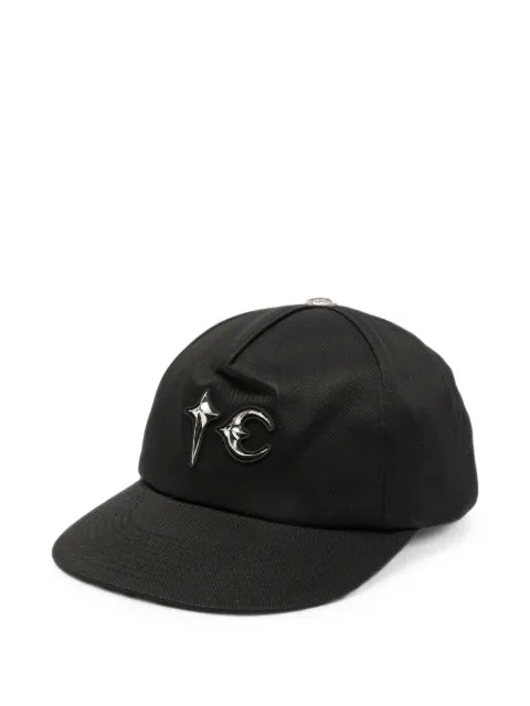 THUG CLUB logo-plaque studded baseball cap