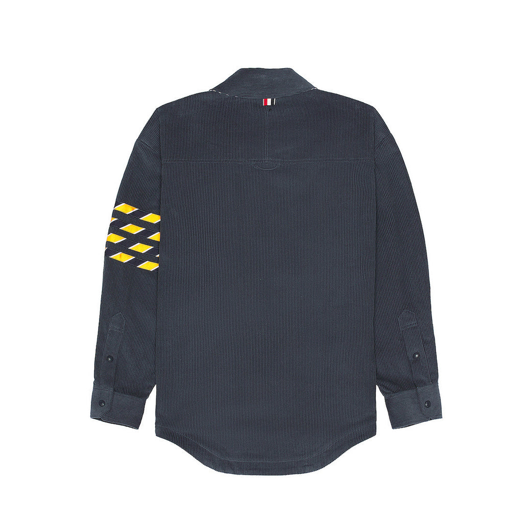 Men's Heavyweight Oxford Shirt — Partial Button Front | Thom Browne