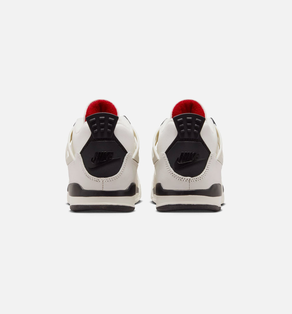 Air Jordan 4 Retro Flight Club | Preschool Lifestyle Shoe | Sail/Black/University Red
