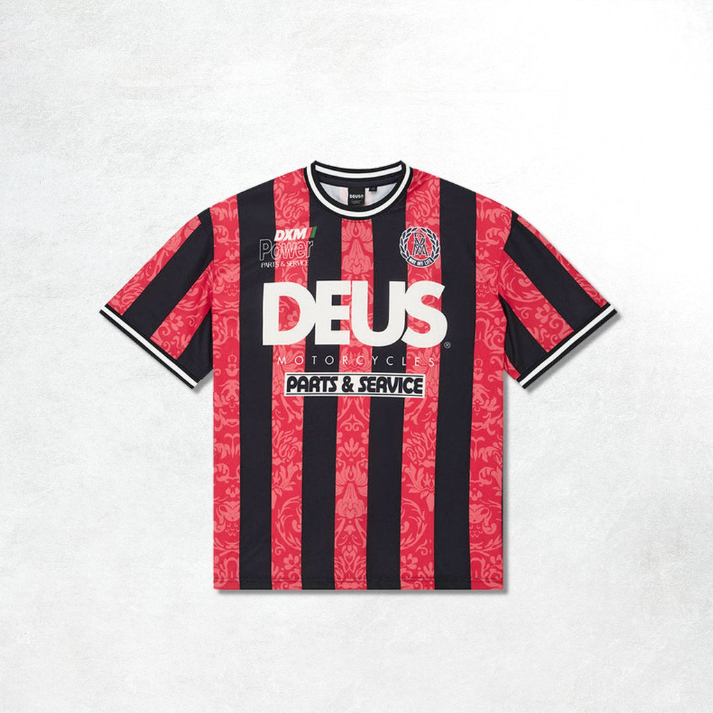 Deus Nouveau Moto Tee: Fiery Red
