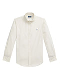 RALPH LAUREN Regular Fit Corduroy Shirt Cream White