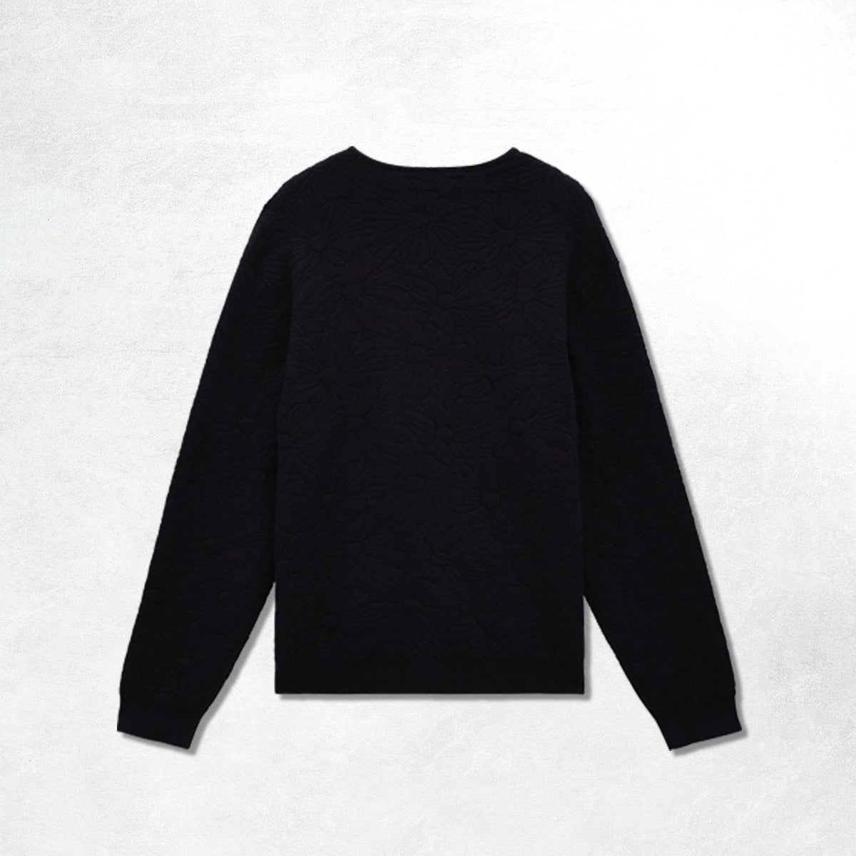 Wax London Alban Cardigan Flower Jacquard: Navy / Black