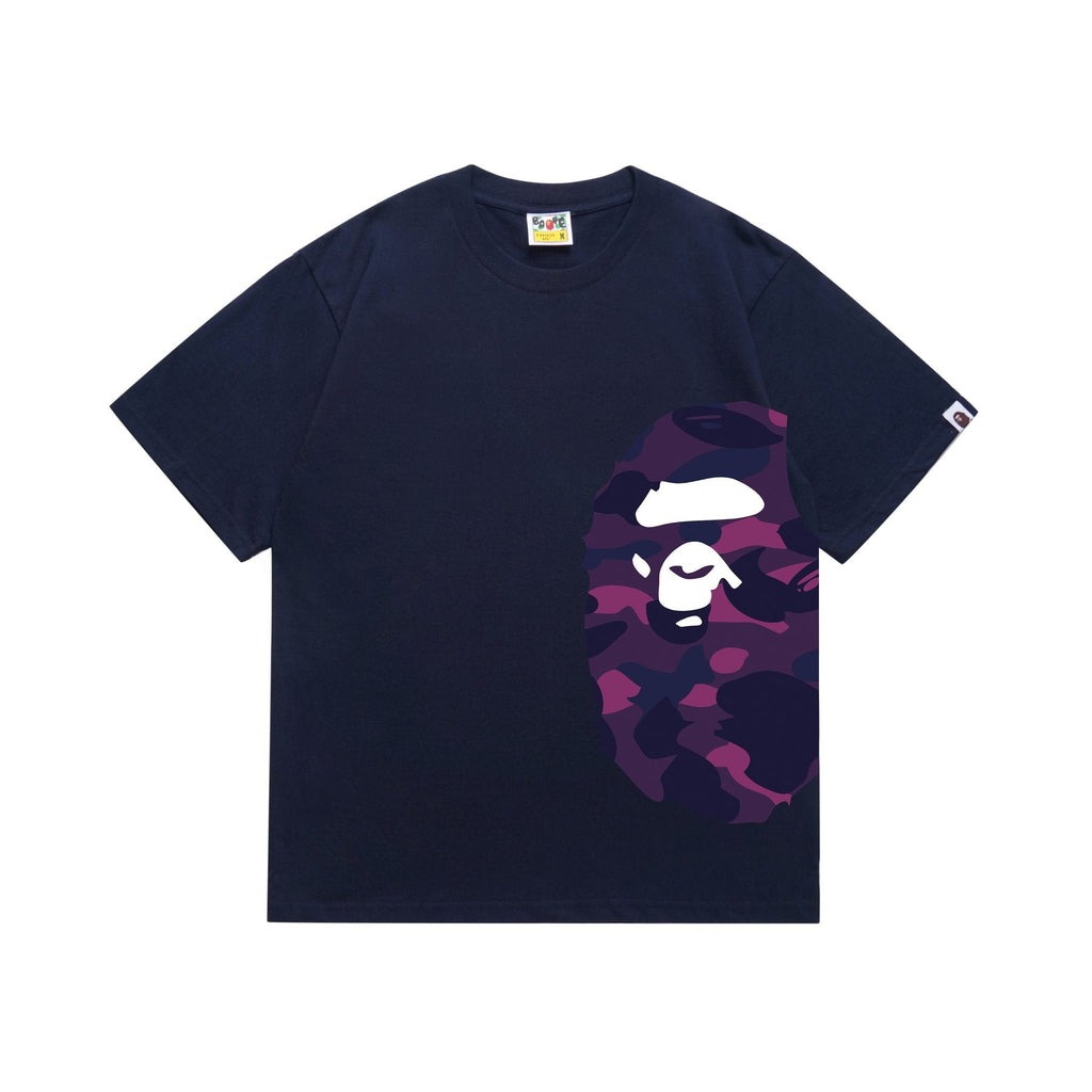 BAPE Purple Camo Side Graphic T-Shirt