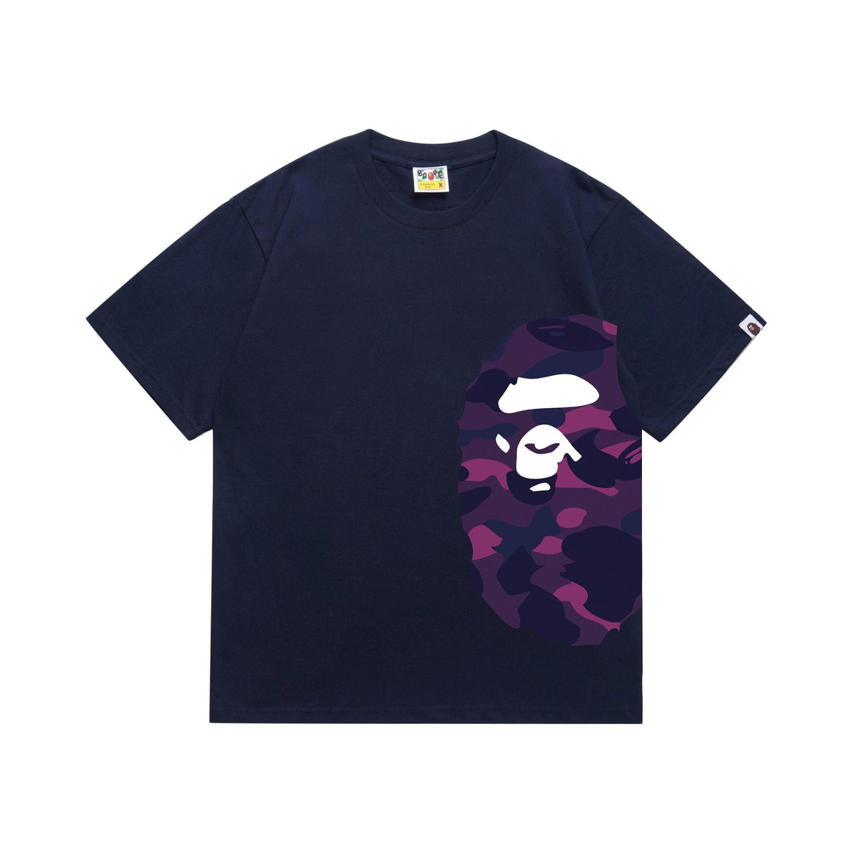 BAPE Purple Camo Side Graphic T-Shirt