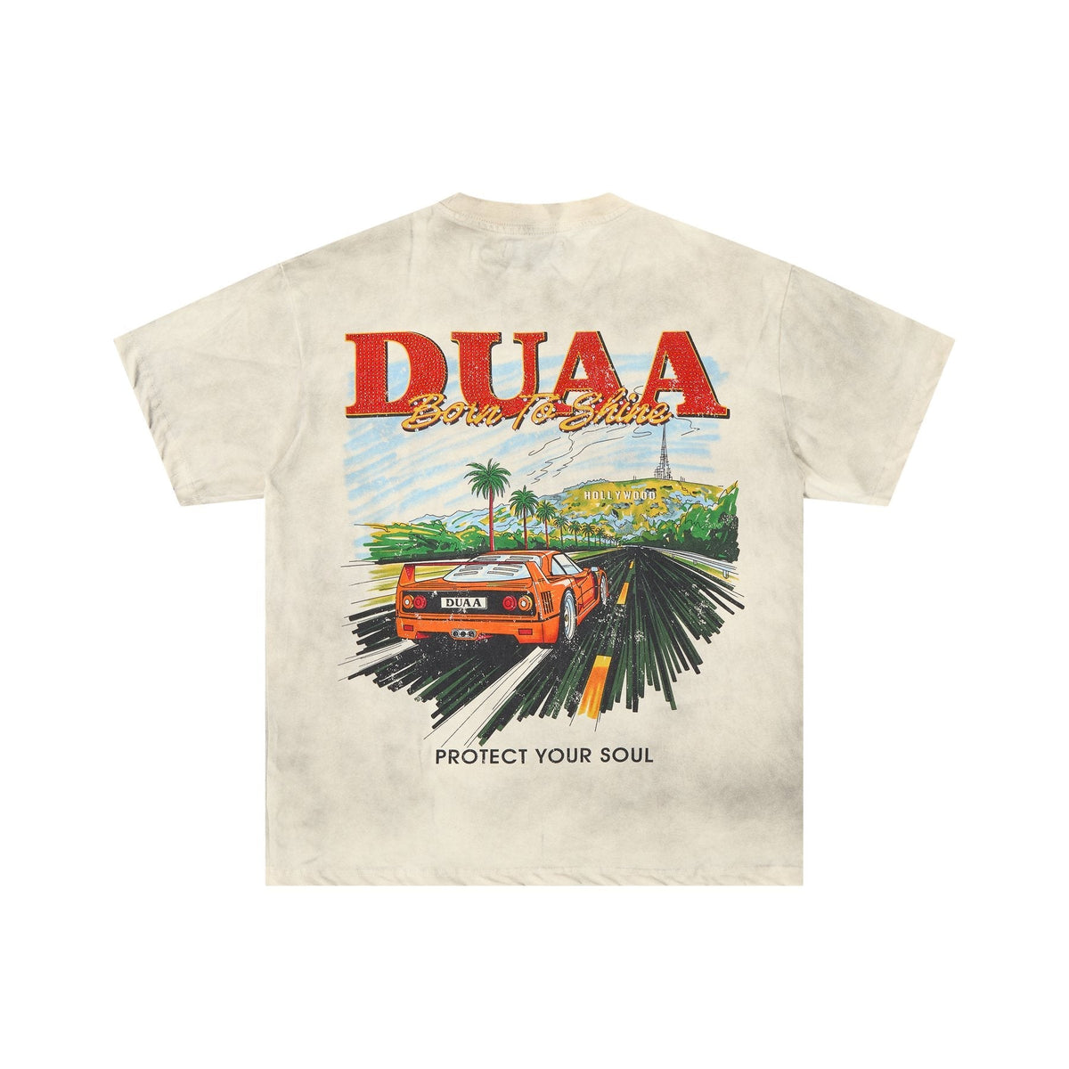 Rough Play DUAA Car Graphic Short-Sleeve T-Shirt