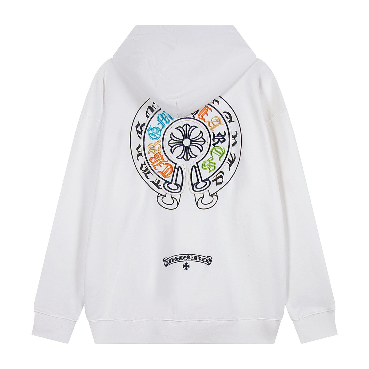 Chrome Hearts Rainbow Logo Embroidered Hoodie