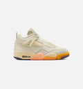 Air Jordan 4 Retro Birds of Paradise Women's Sneakers - Coconut Milk/Metallic Gold/Muslin/Bright Mango/Sundial/Black