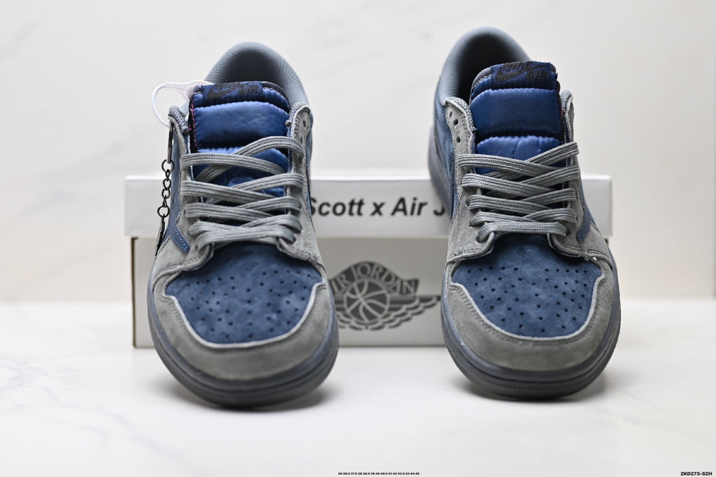 Nike Low-Top Sneakers Navy Gray Unisex Style 24