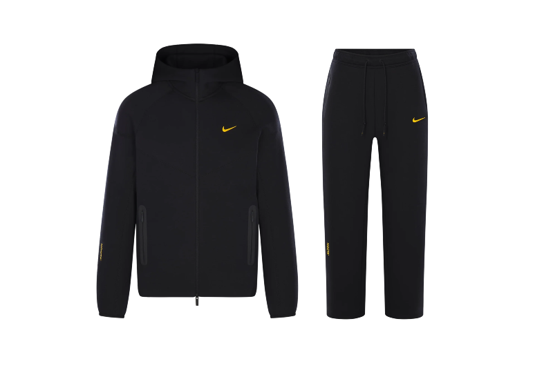 Nike Sportswear x NOCTA Tech Fleece Full Zip Hoodie & Joggers Set Black