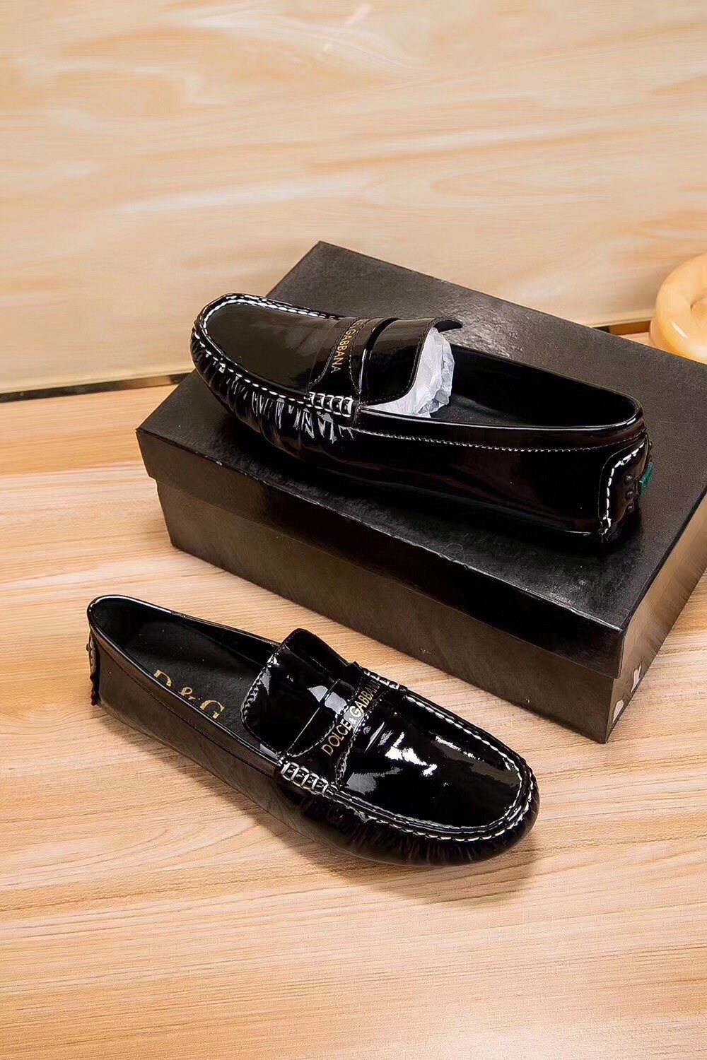 Dolce & Gabbana Men's Black Patent Loafers