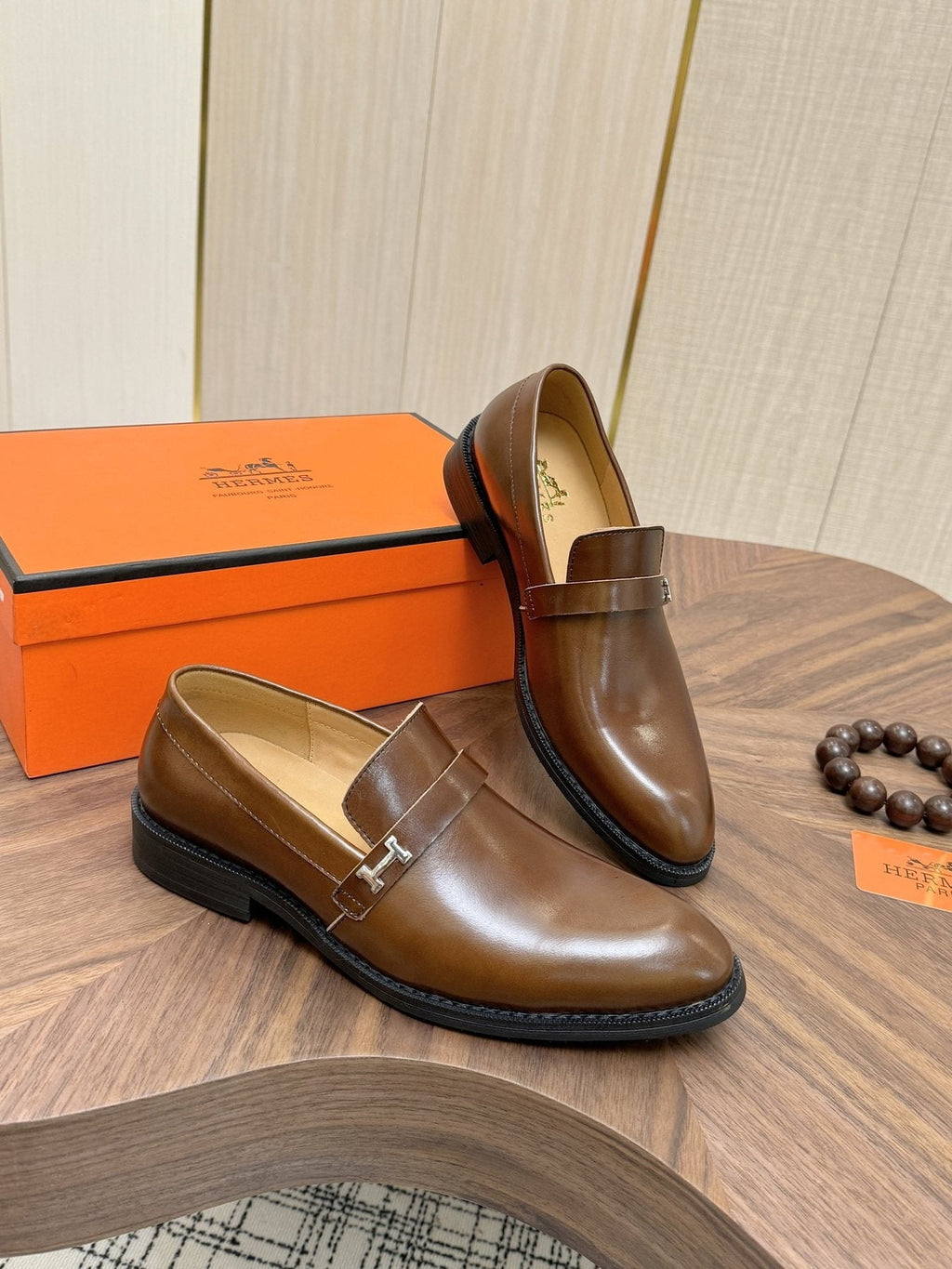 Hermès Metal H-Hardware Loafers