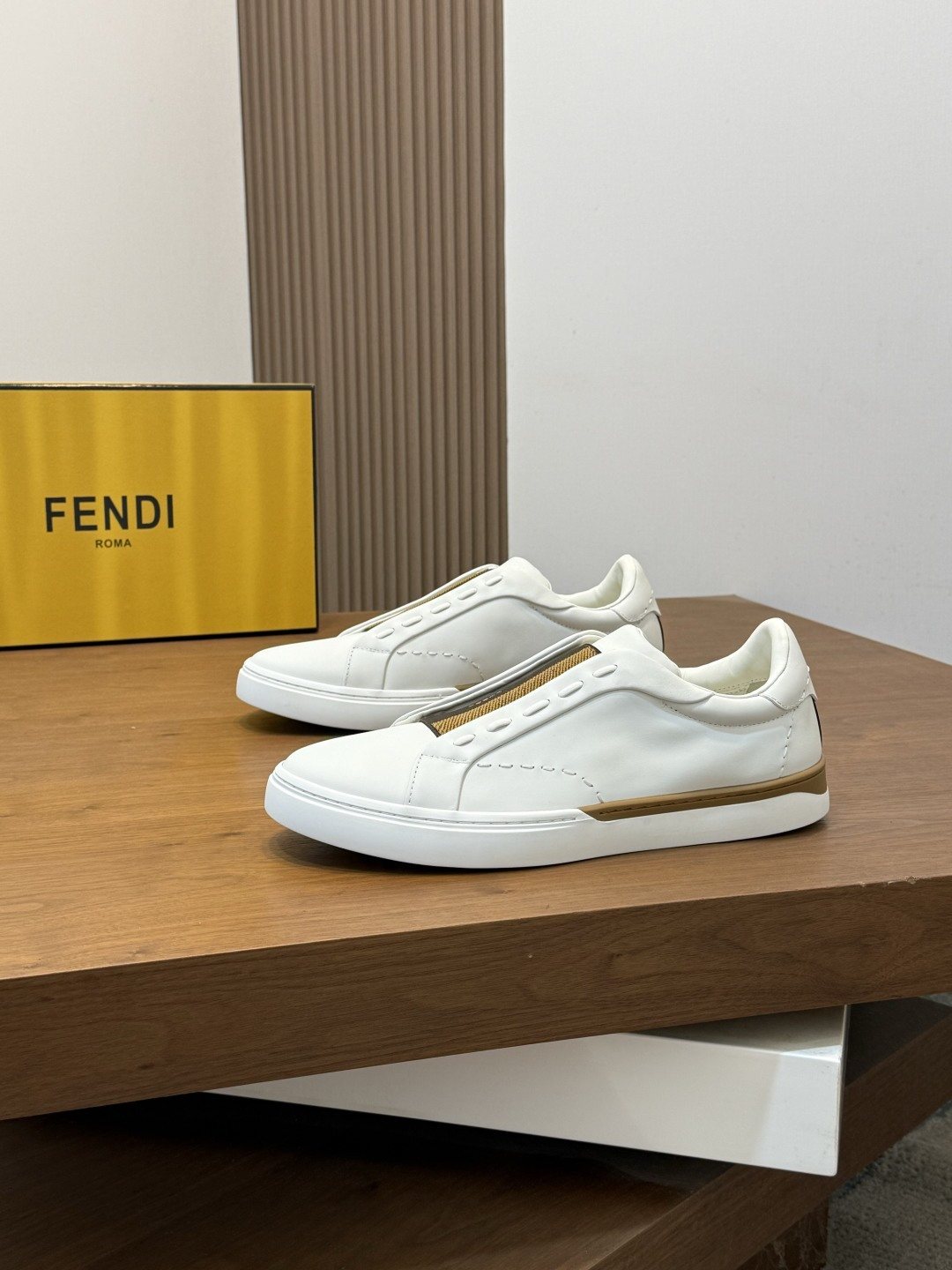 Fendi Men's City Slip-On Sneakers