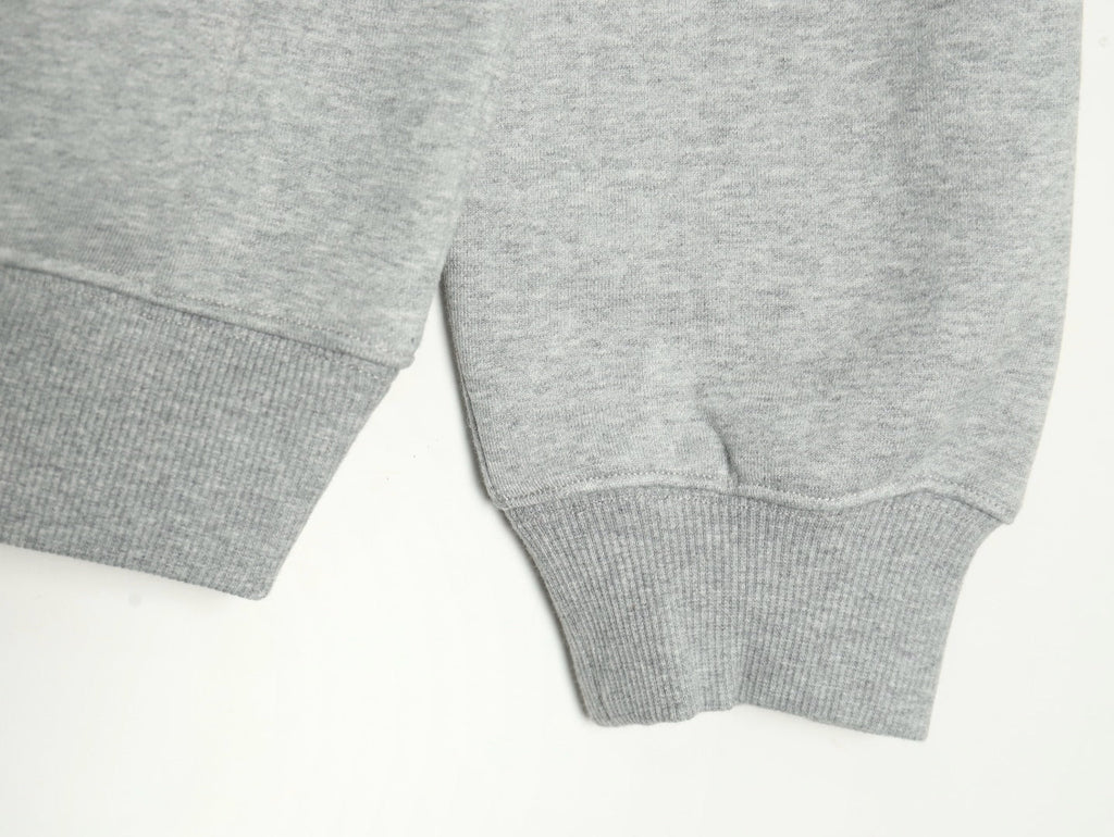 Dior CD Three-Color Badge Embroidered Hoodie - Light Gray